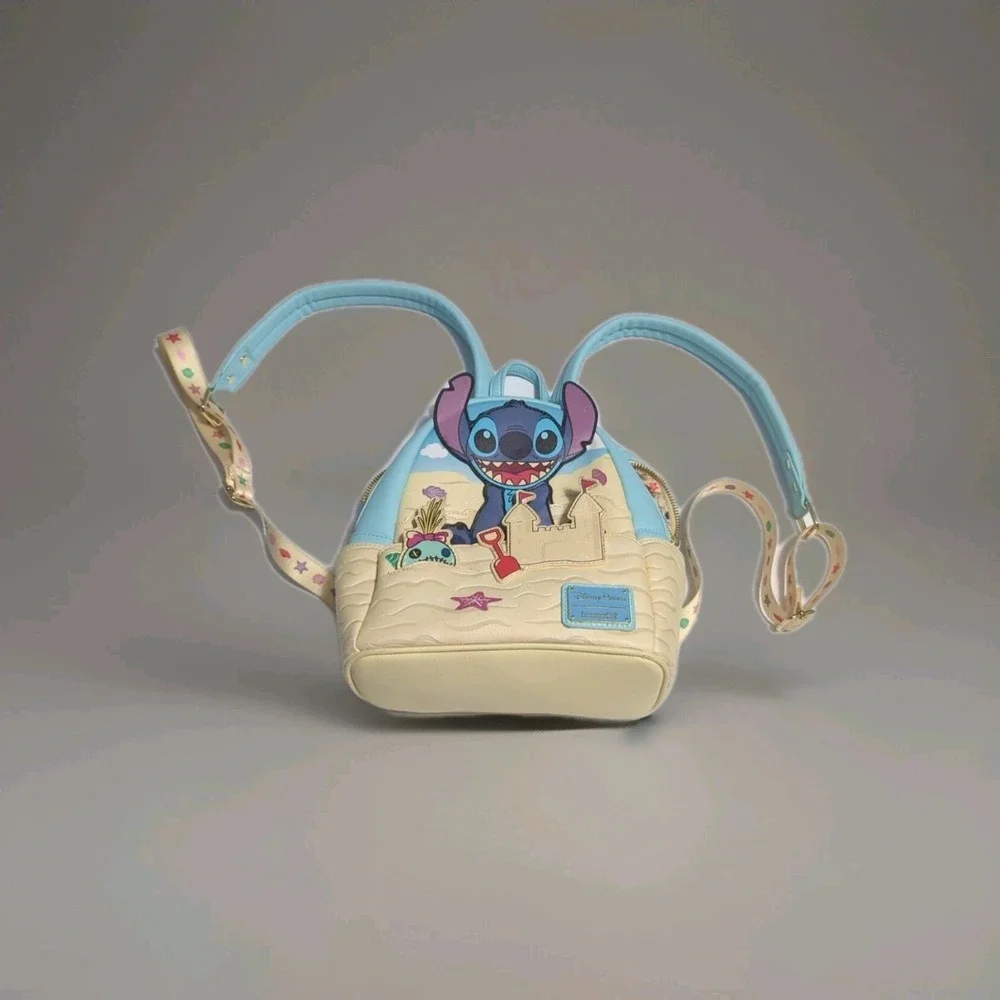 Disney Loungefly Summer Stitch Beach Sandcastle Mini Backpack Lilo & Stitch
